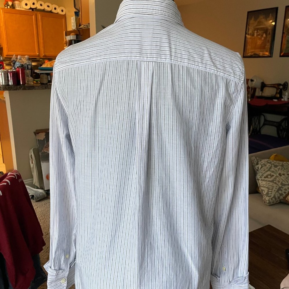 Striped Ruffle Cuff Button Down - Picture 5 of 5